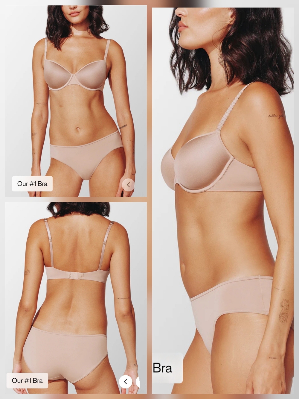 NEW ThirdLove Classic T-Shirt Bra in Taupe Size 32B 1/2